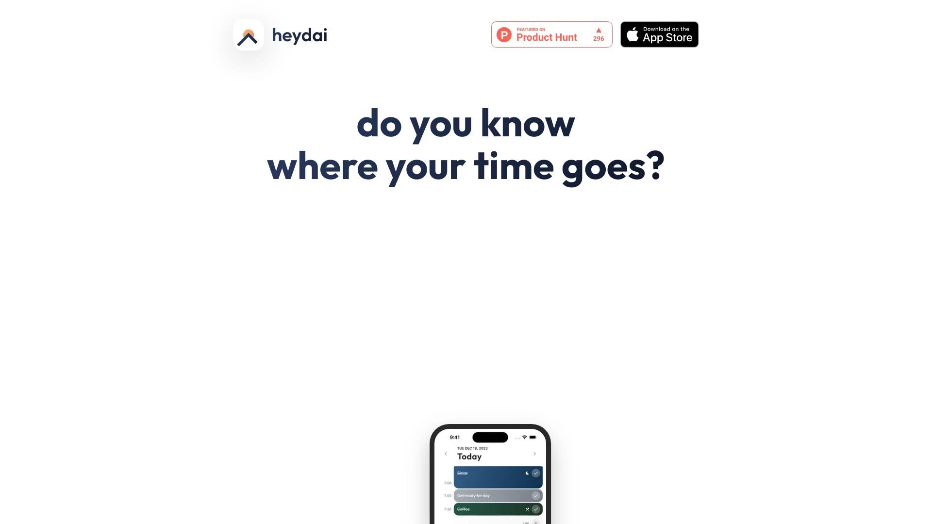 heydai website preview