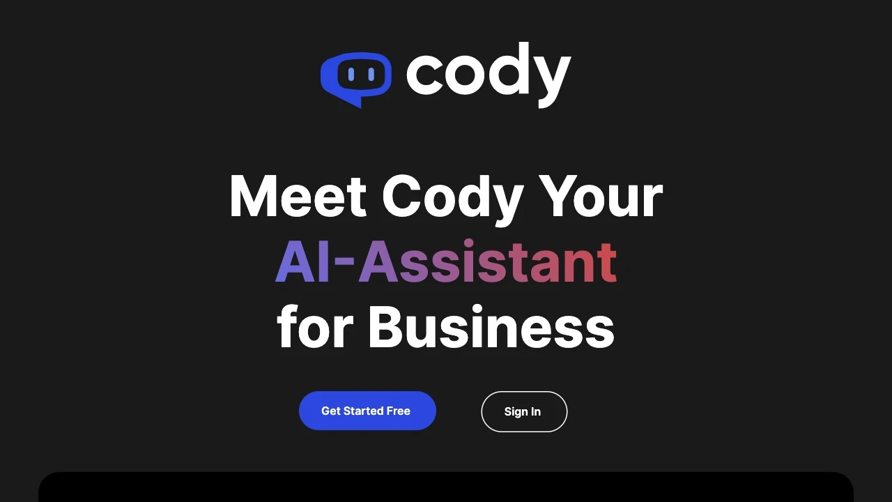 Cody - Business AI Employee Trained on Your Knowledge Base website preview