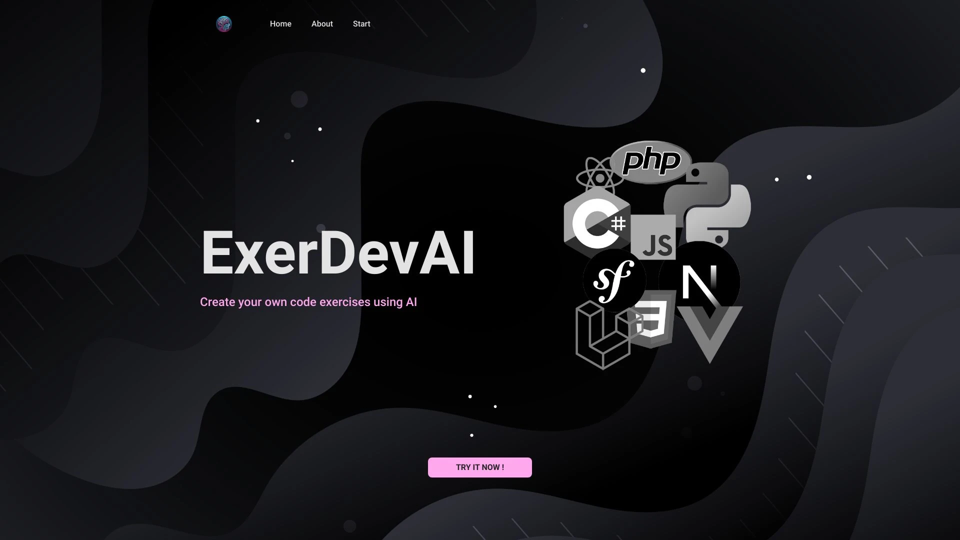 ExerDevAI website preview