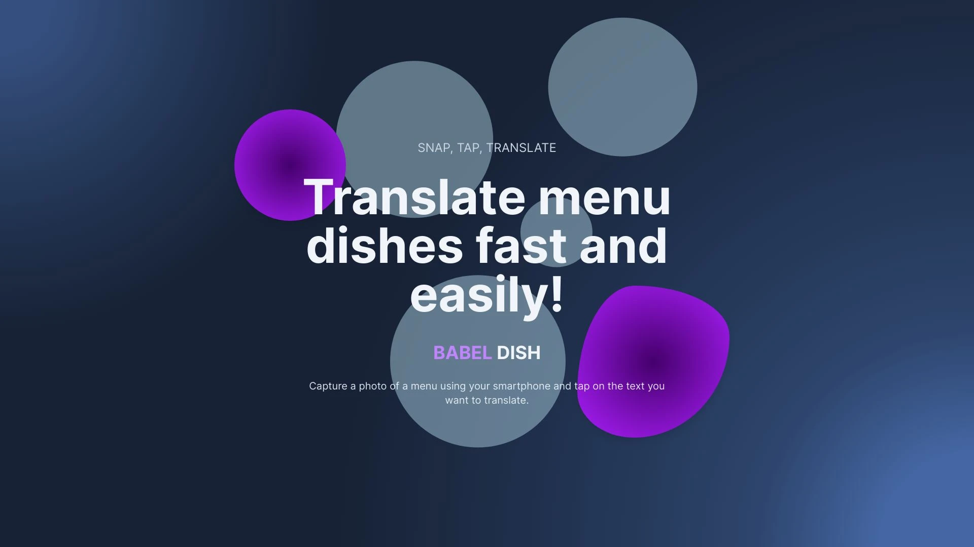 Babel Dish website preview