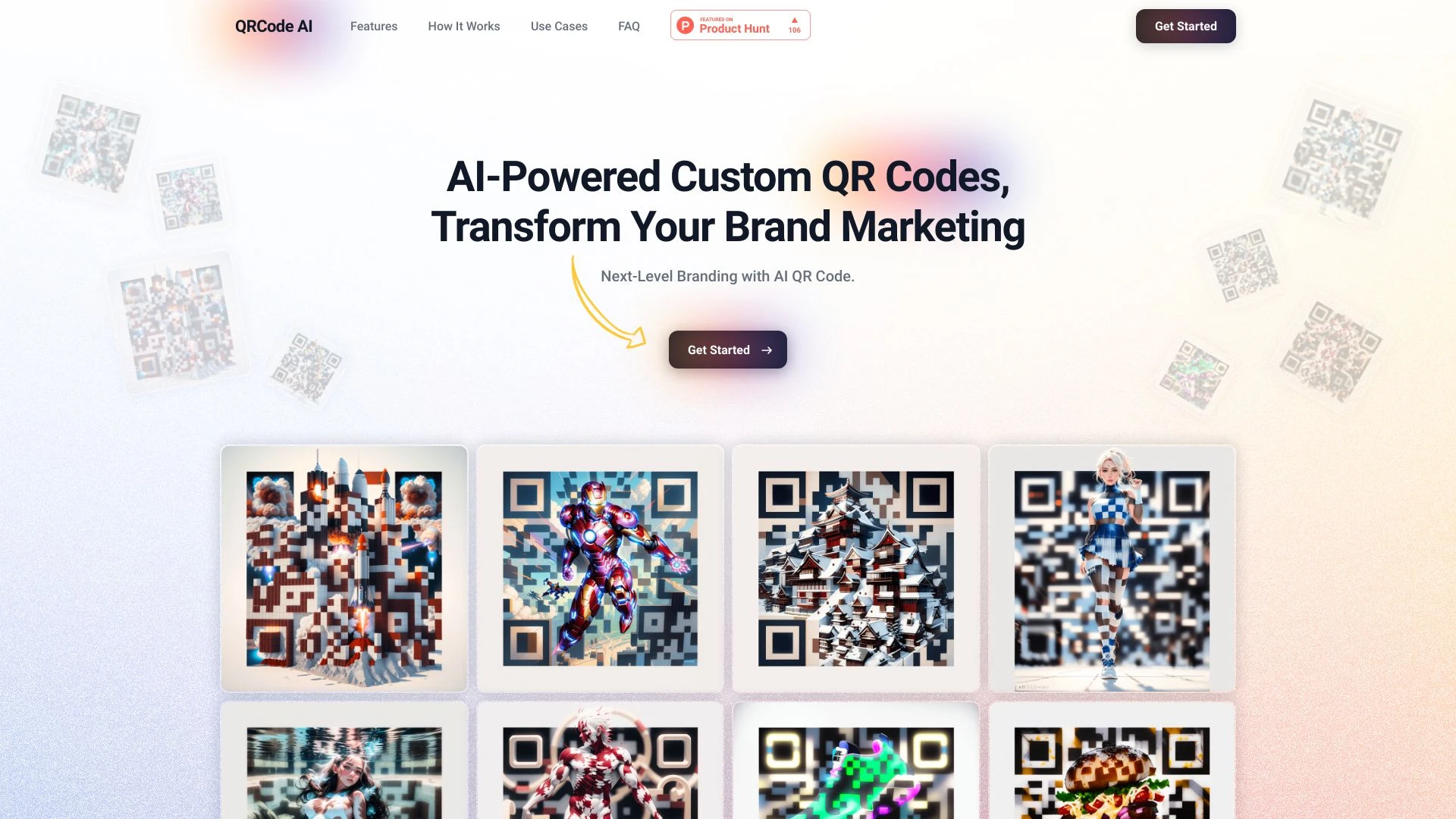 QR Code AI website preview