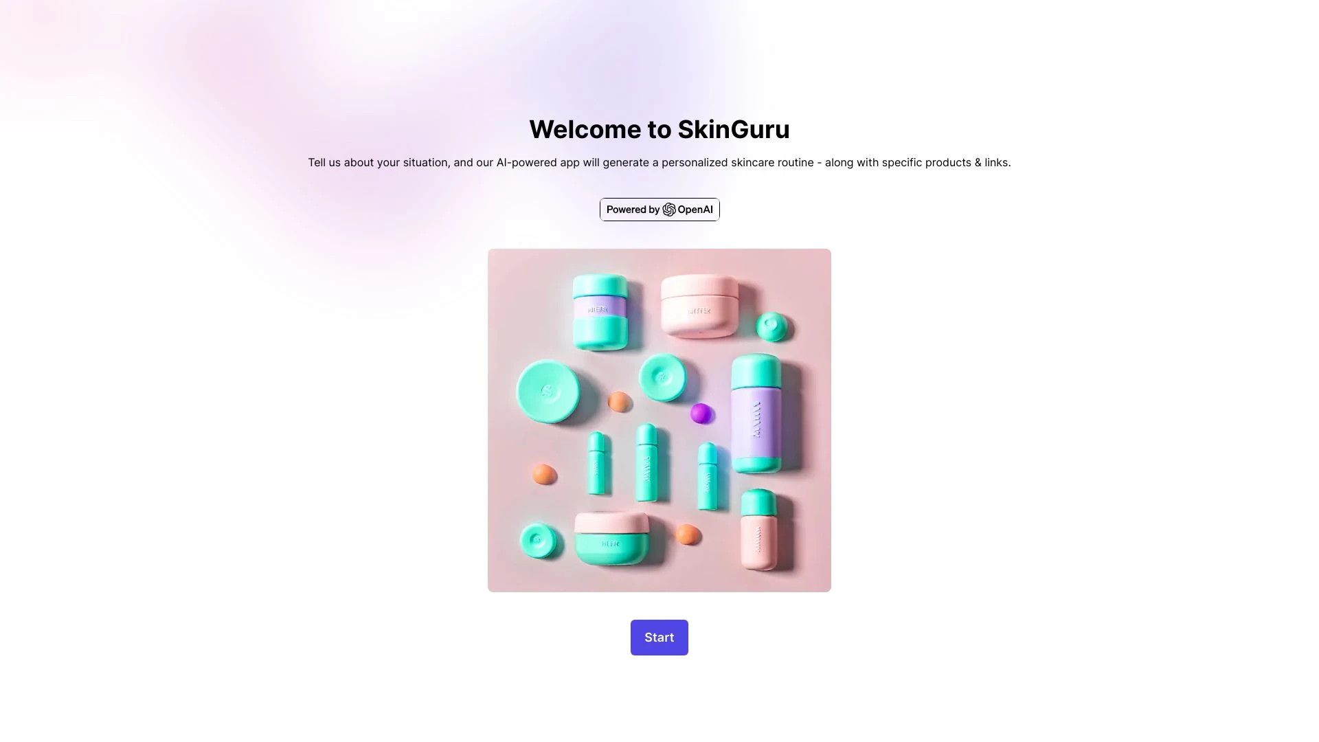 SkinGuru website preview