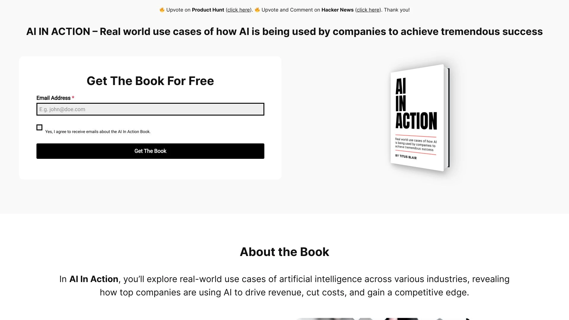 AI In Action website preview