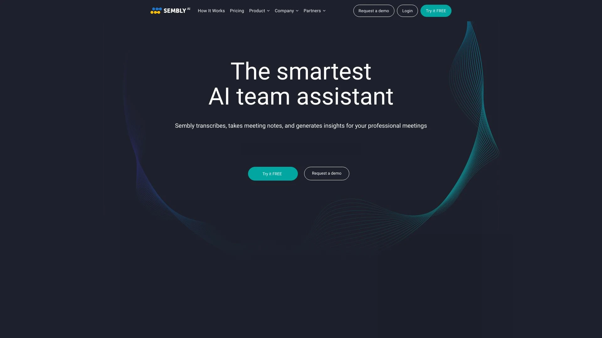 Sembly AI website preview