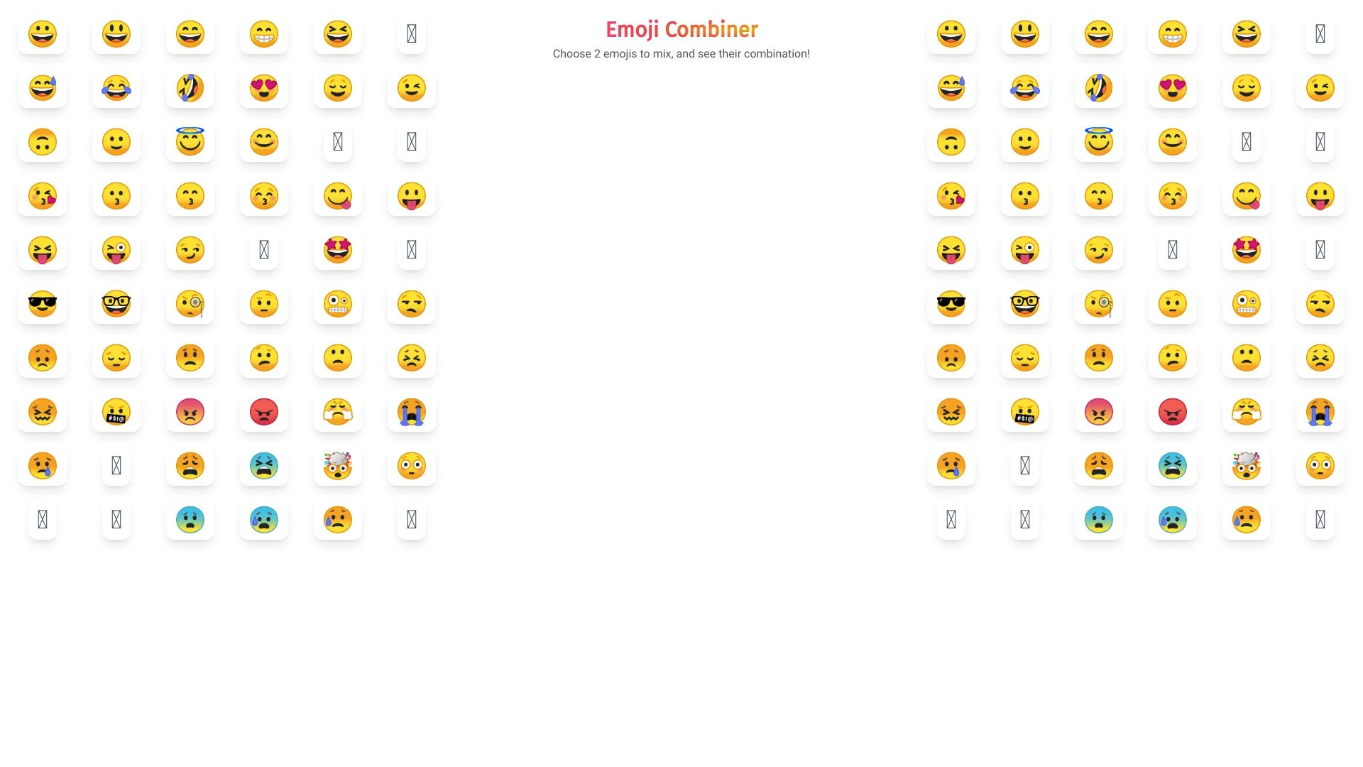 Emoji Combiner website preview