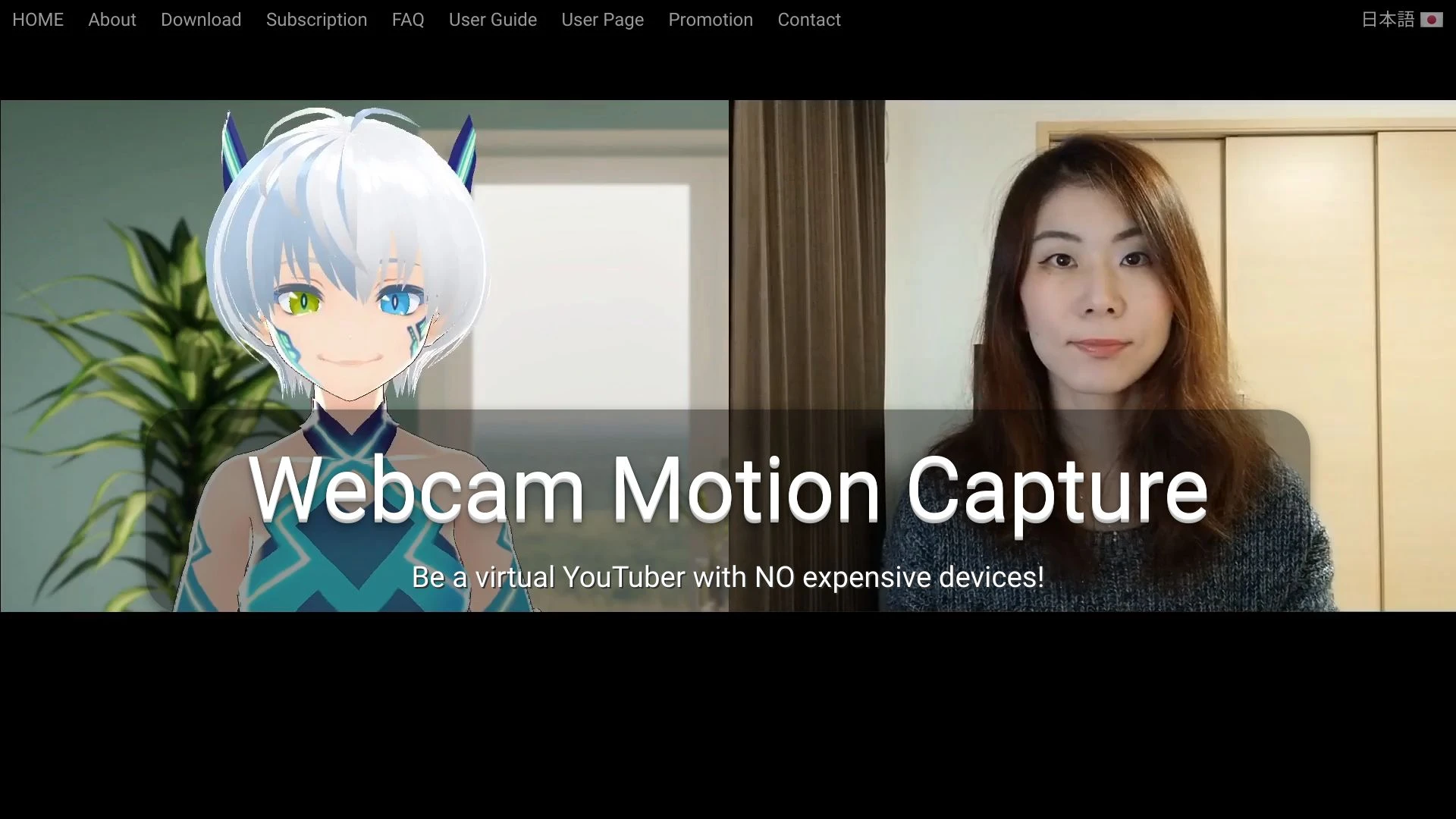 Webcam Motion Capture website preview