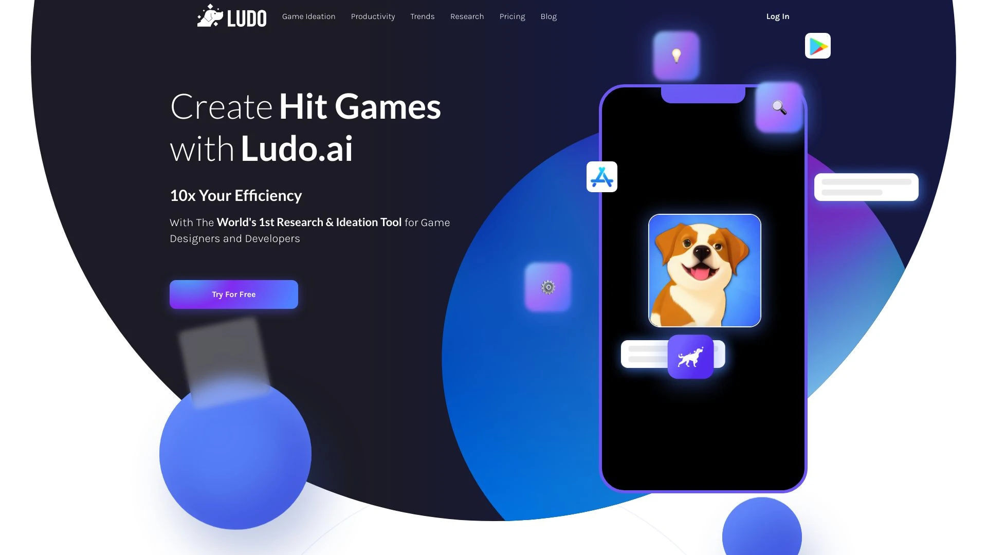 Ludo.ai website preview