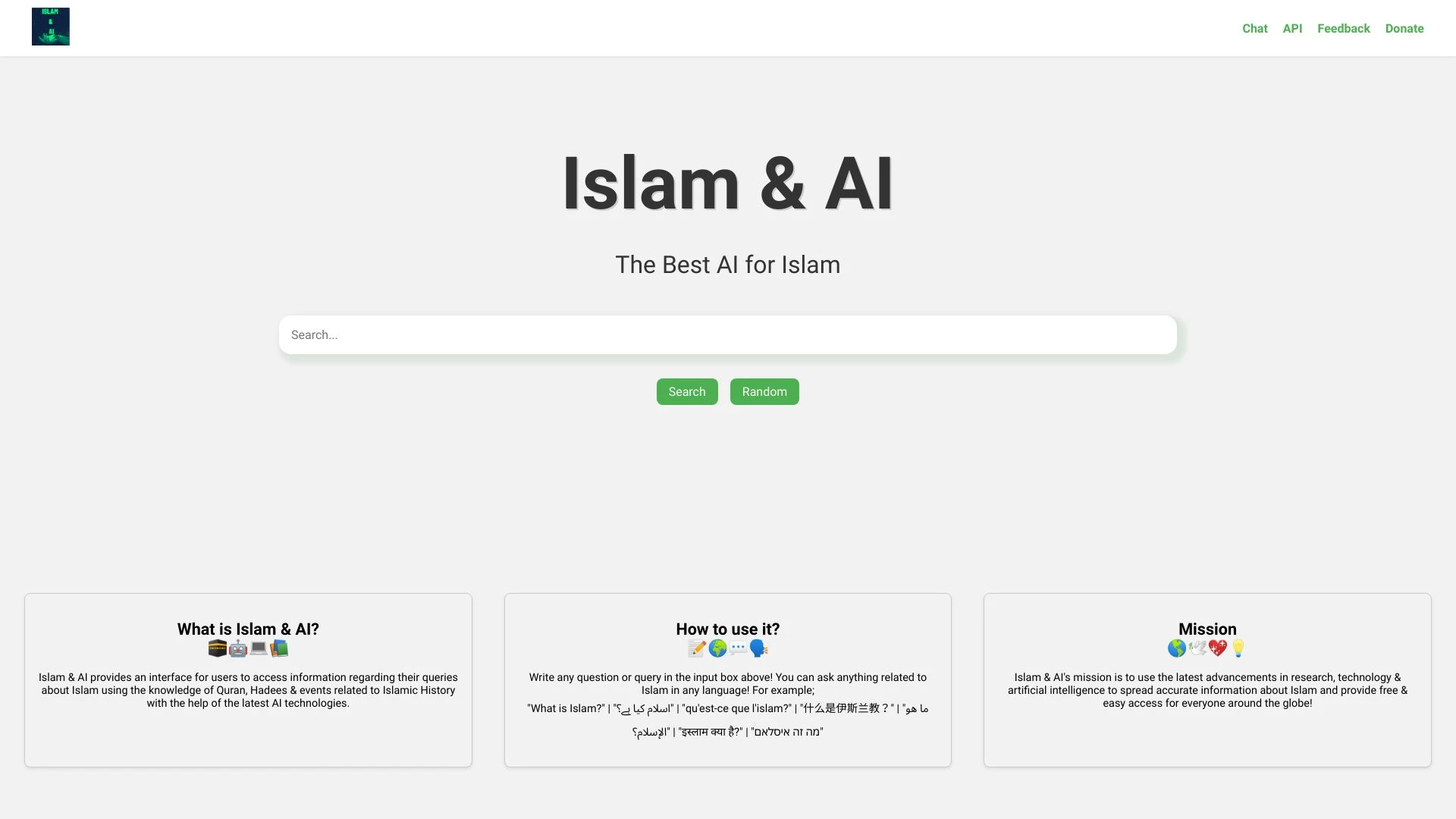 Islam & AI website preview