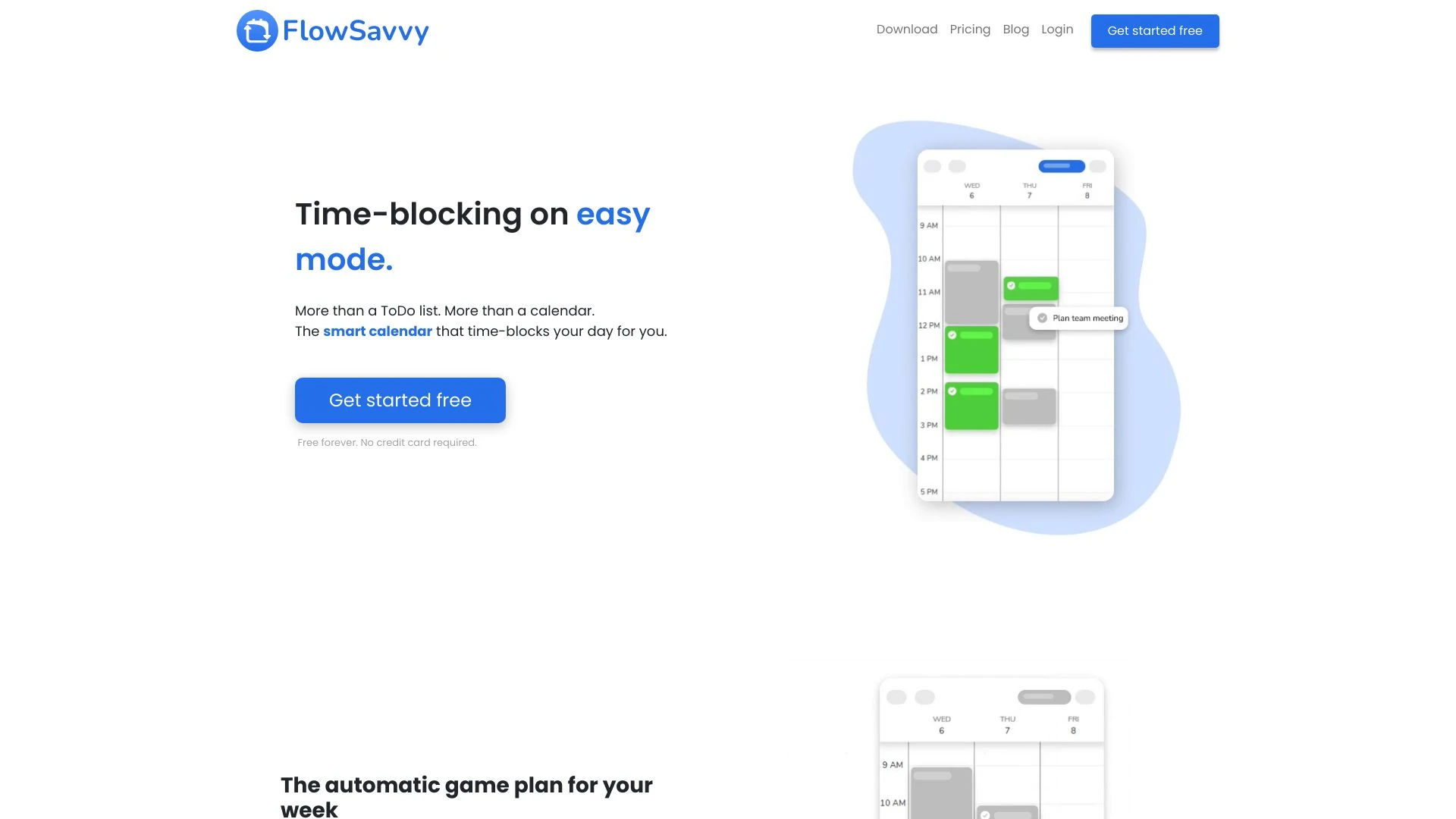 FlowSavvy website preview