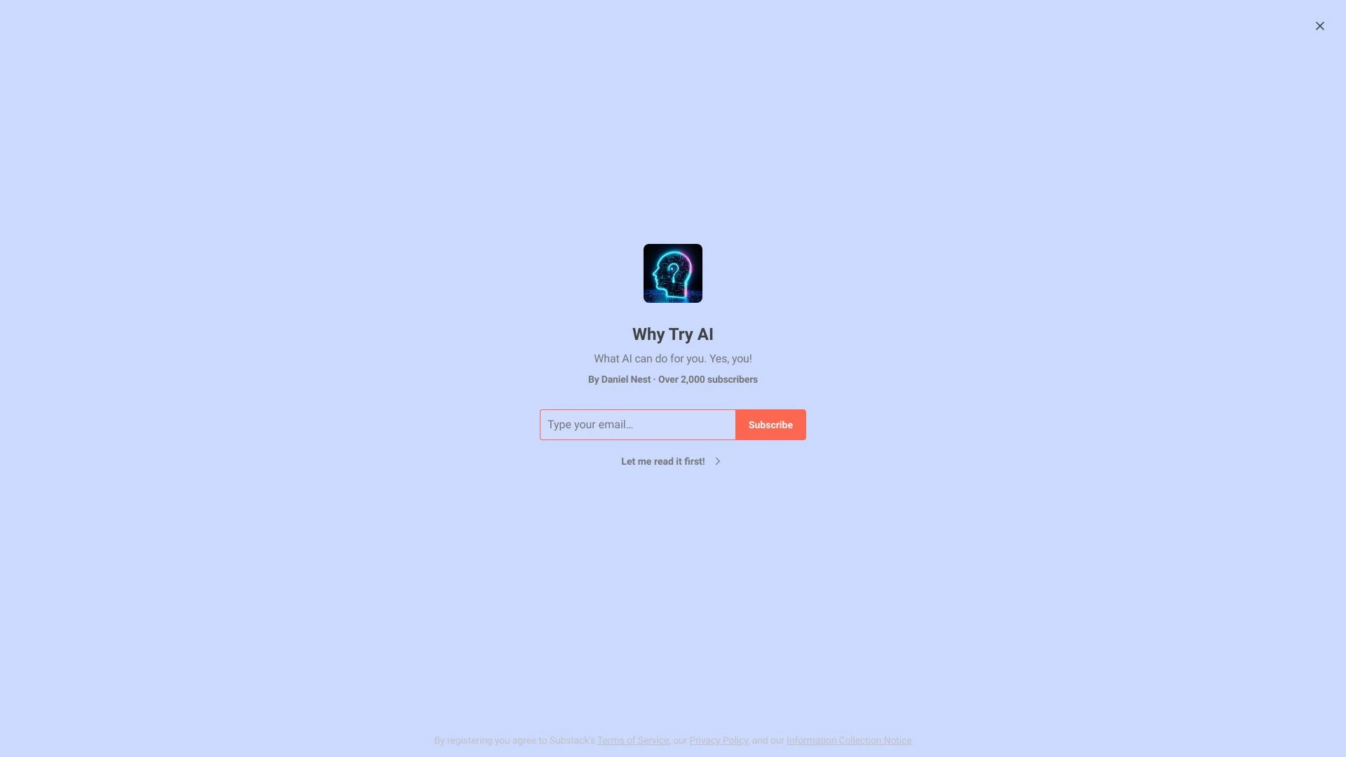 Why Try AI website preview