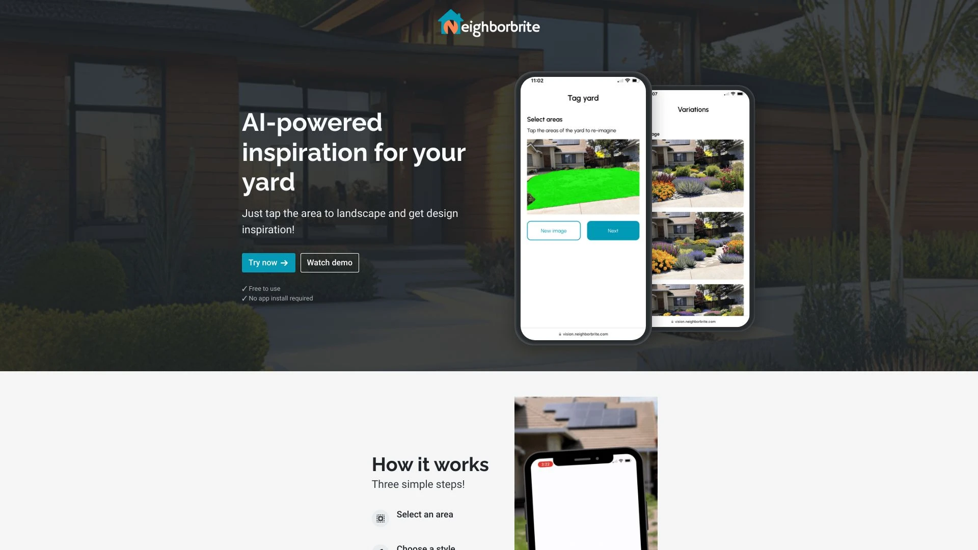 Neighborbrite website preview