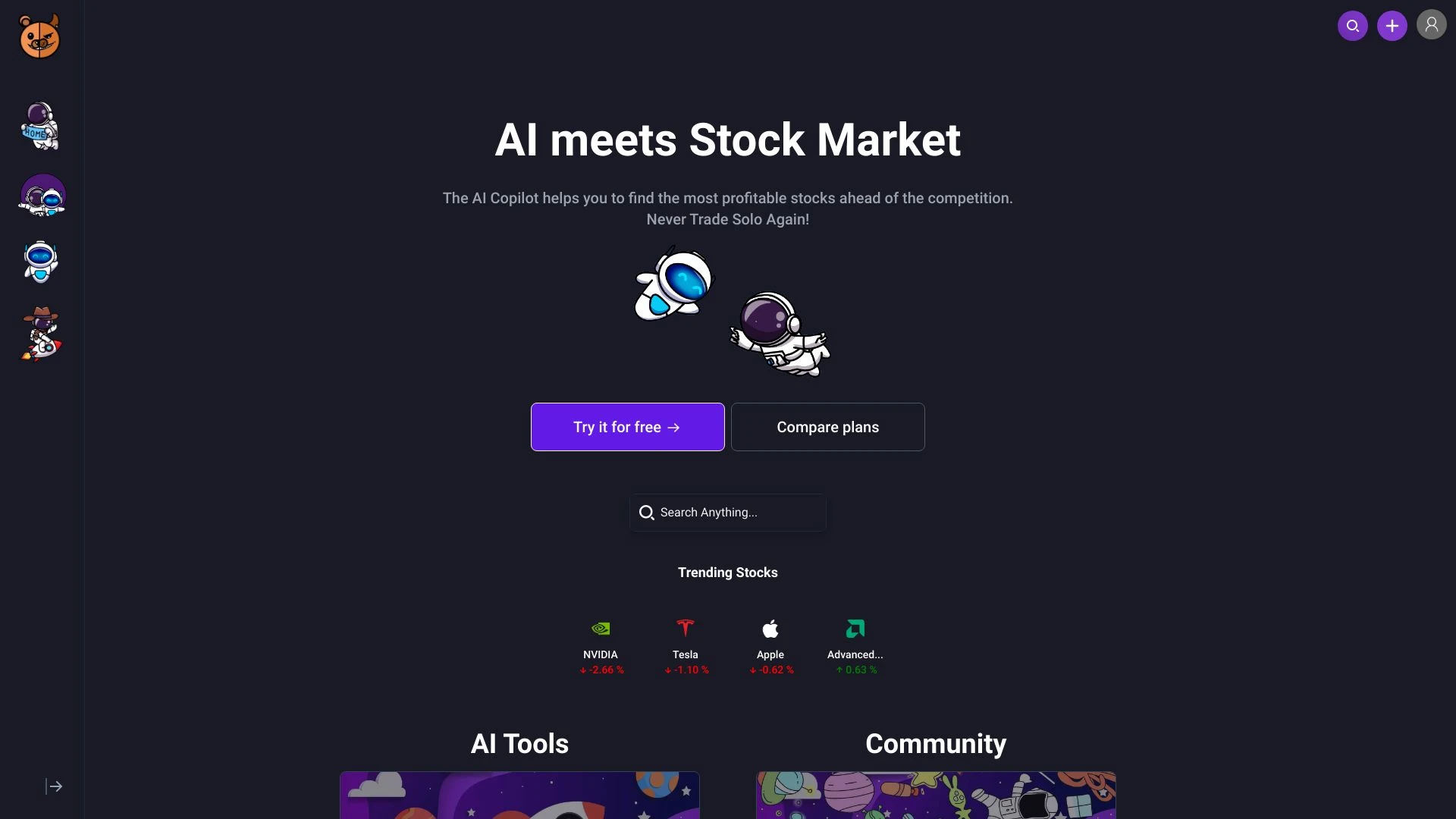 stocknear website preview