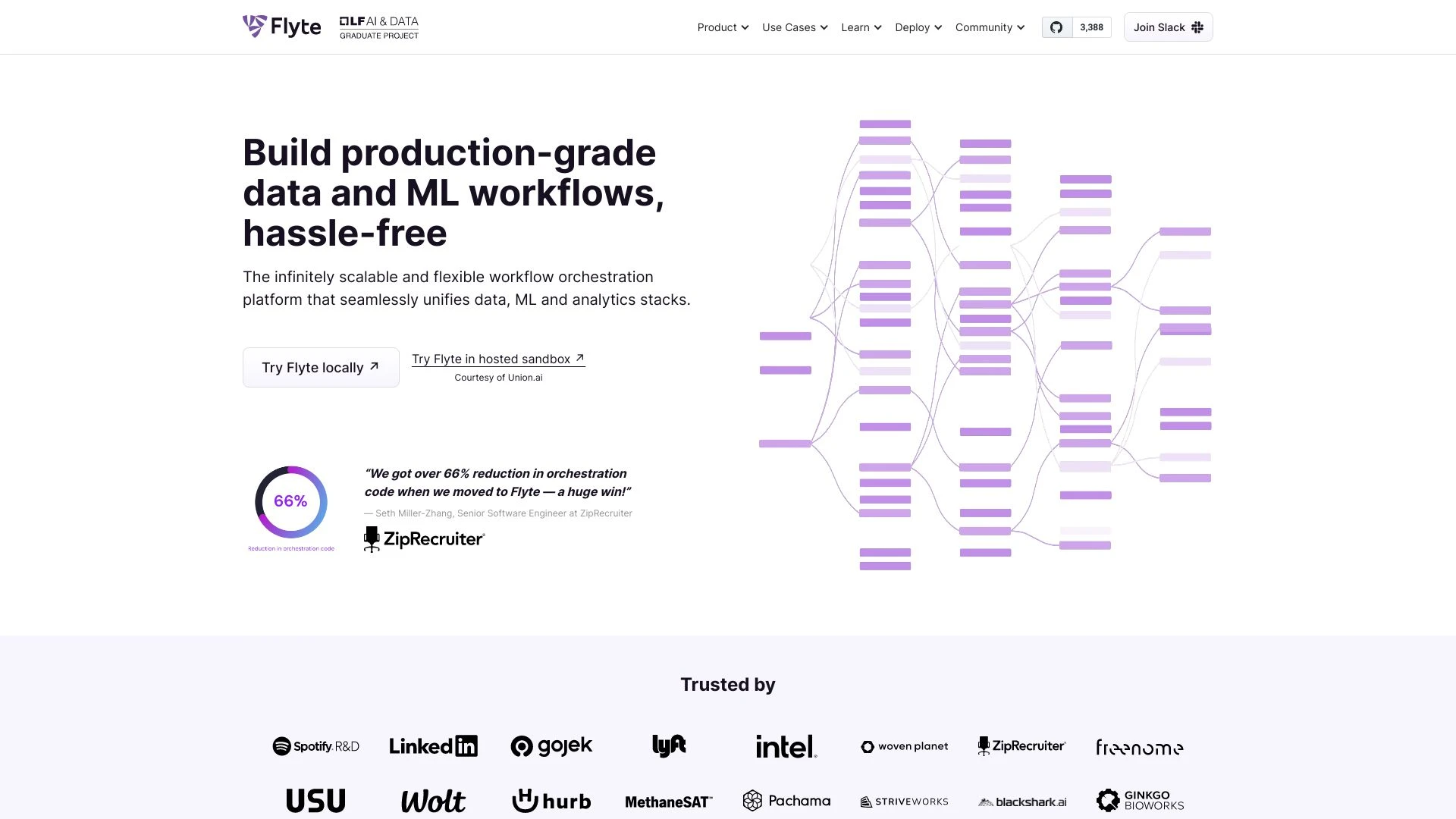 Flyte website preview