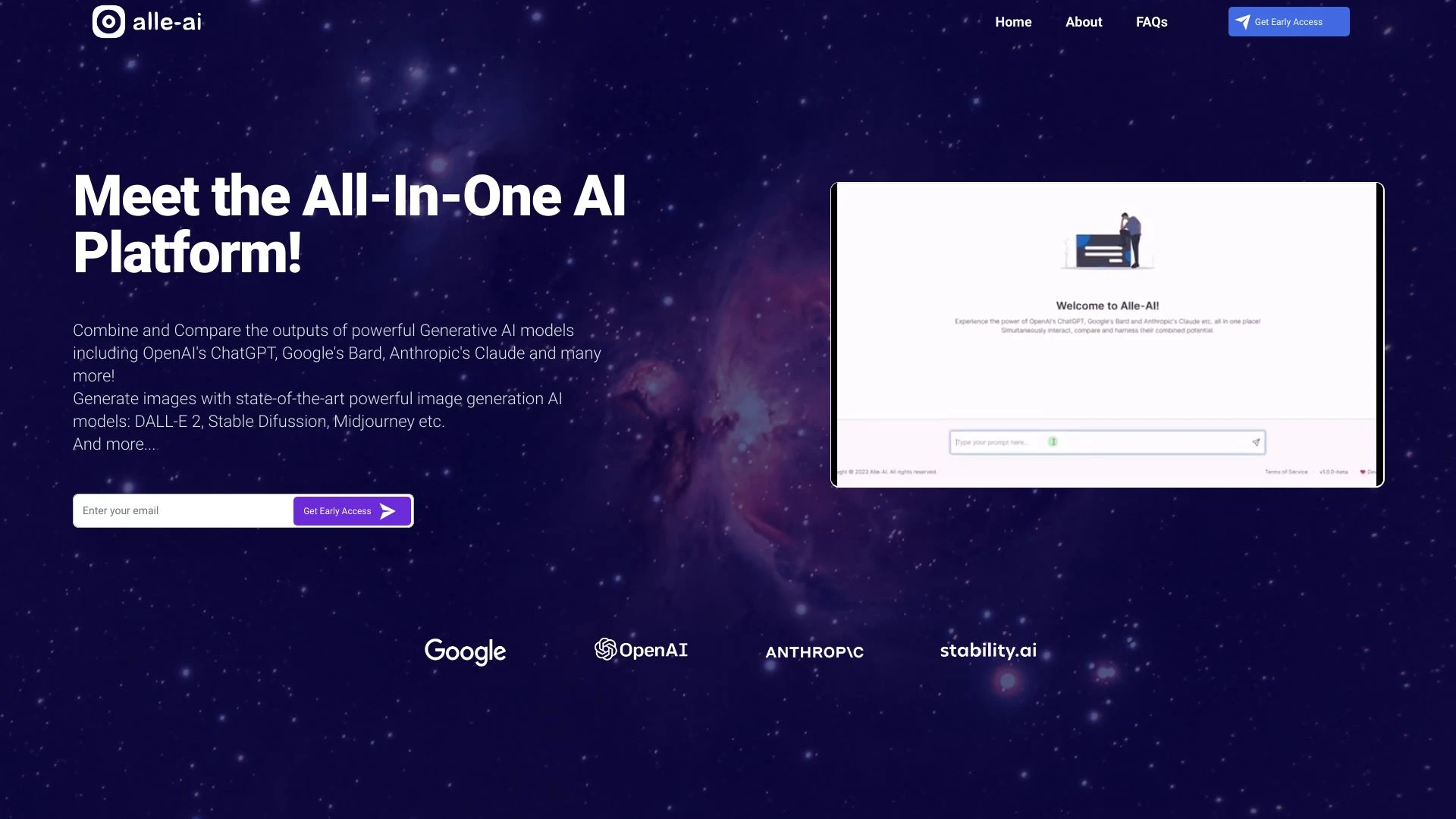 Alle-AI website preview