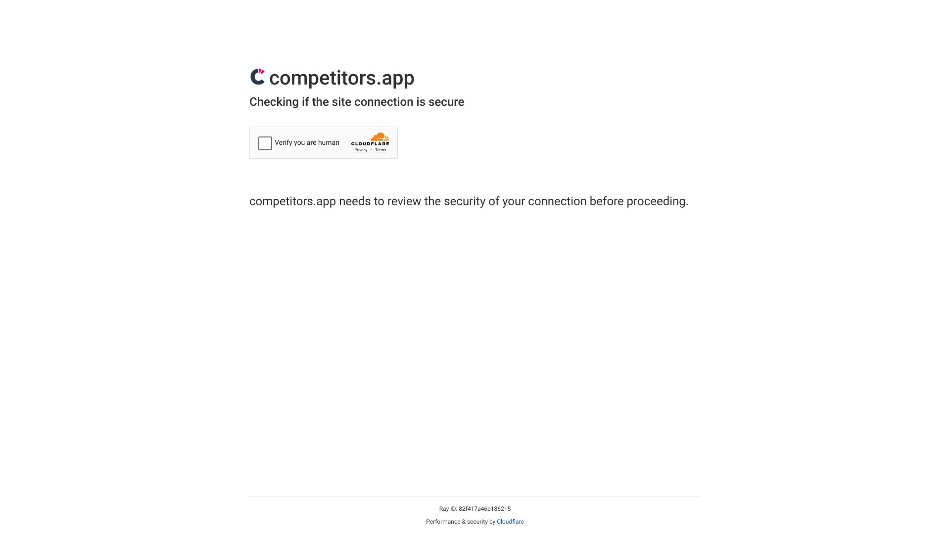 Competitors App website preview