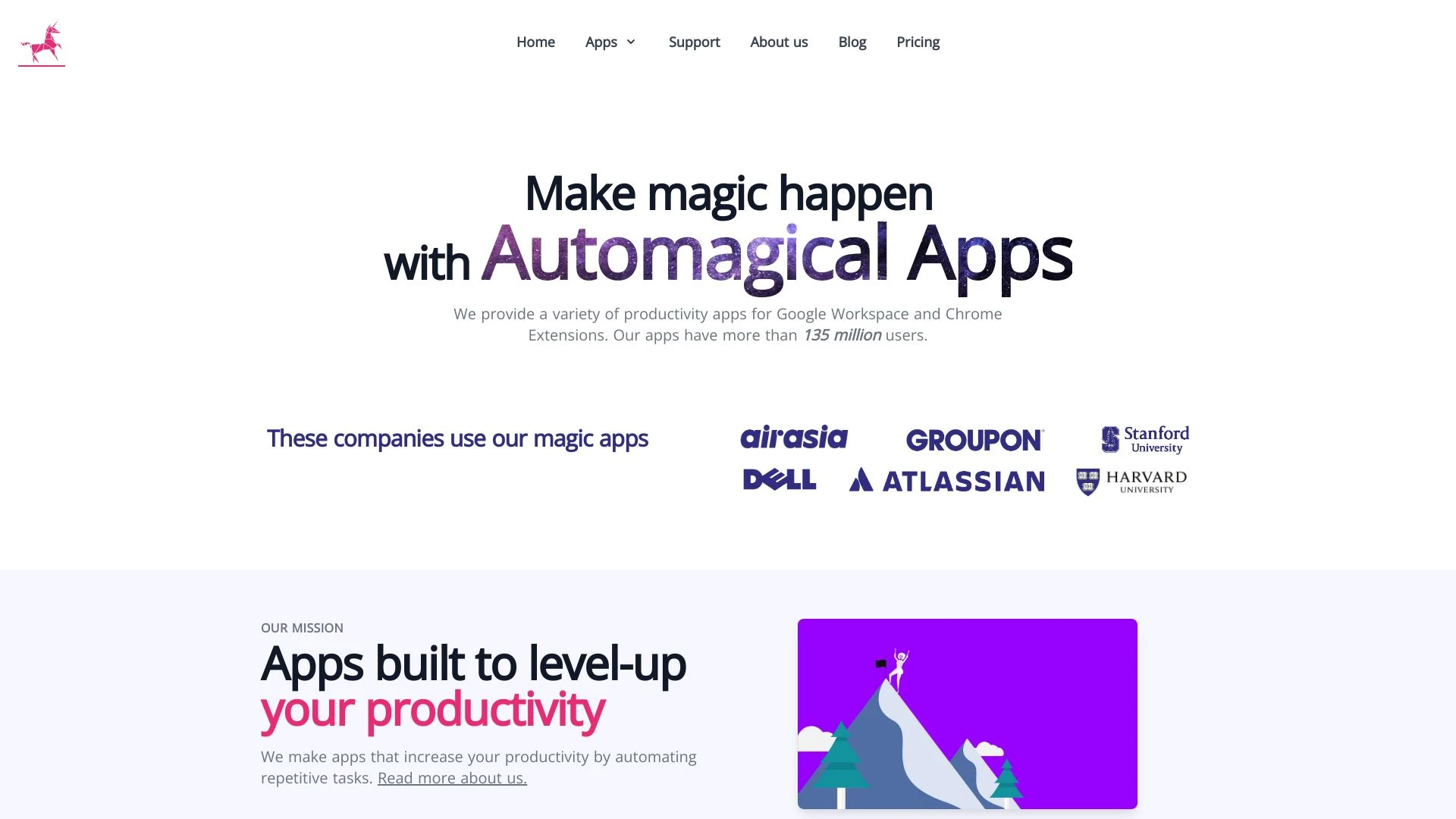 Automagical Apps website preview