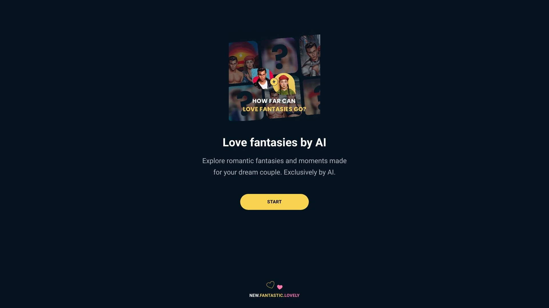 Love Fantasies by AI website preview