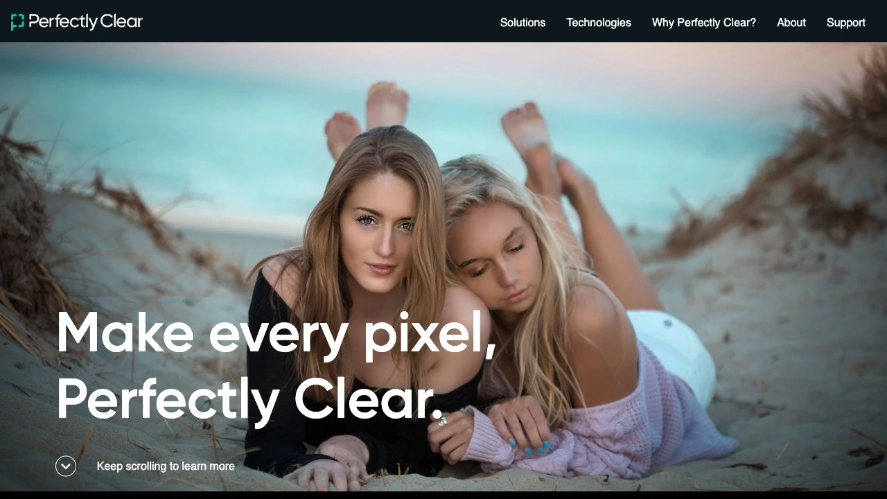 EyeQ | Creators of Perfectly Clear website preview