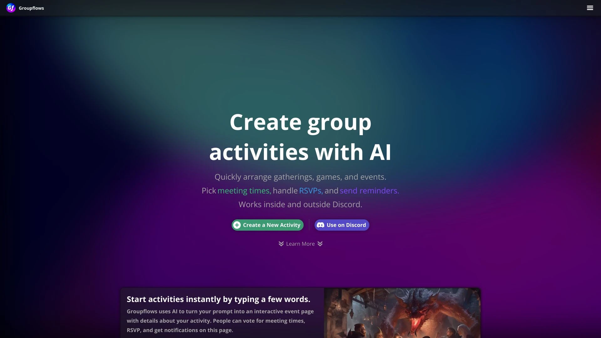 Groupflows website preview