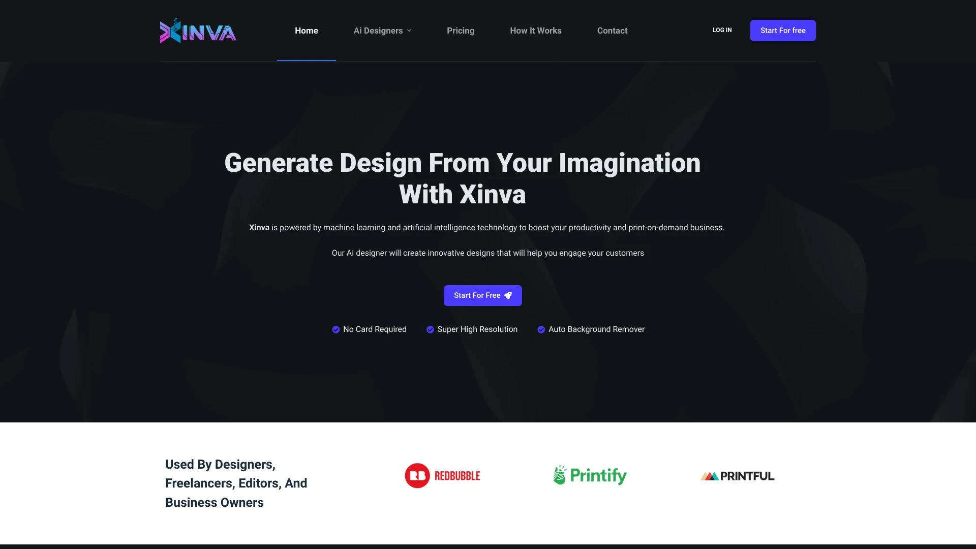 Xinva website preview