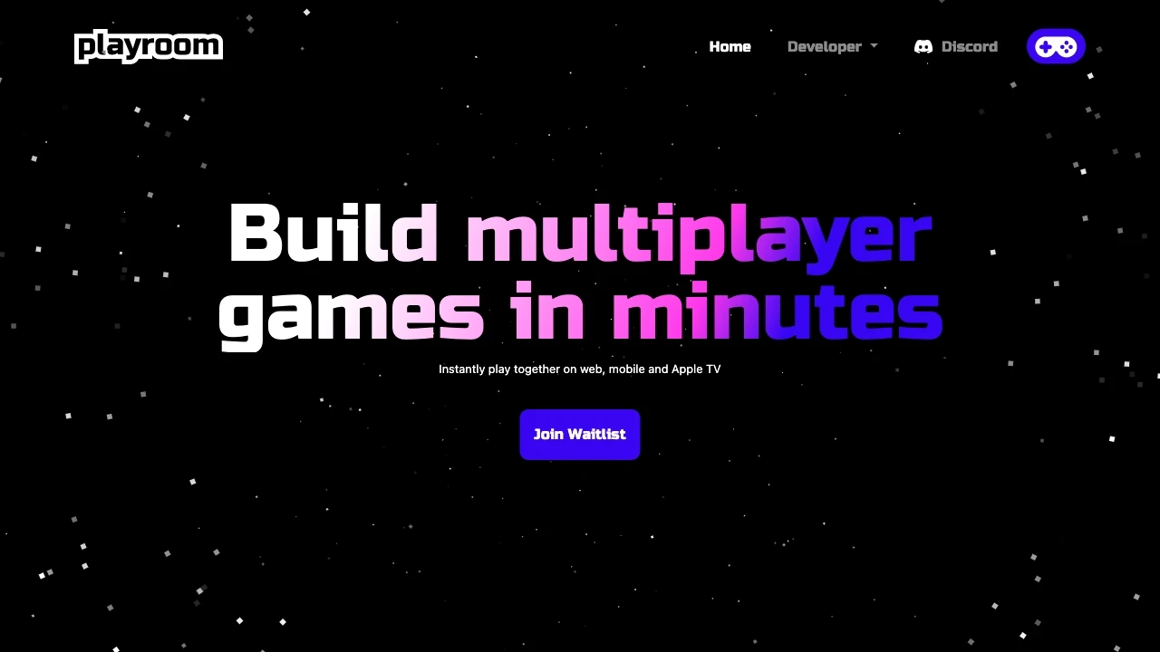 Playroom - Build Multiplayer Games in Minutes website preview