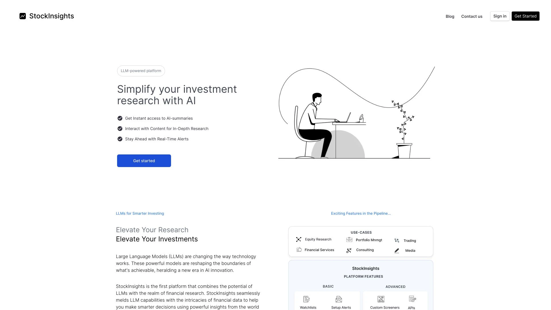 StockInsights website preview