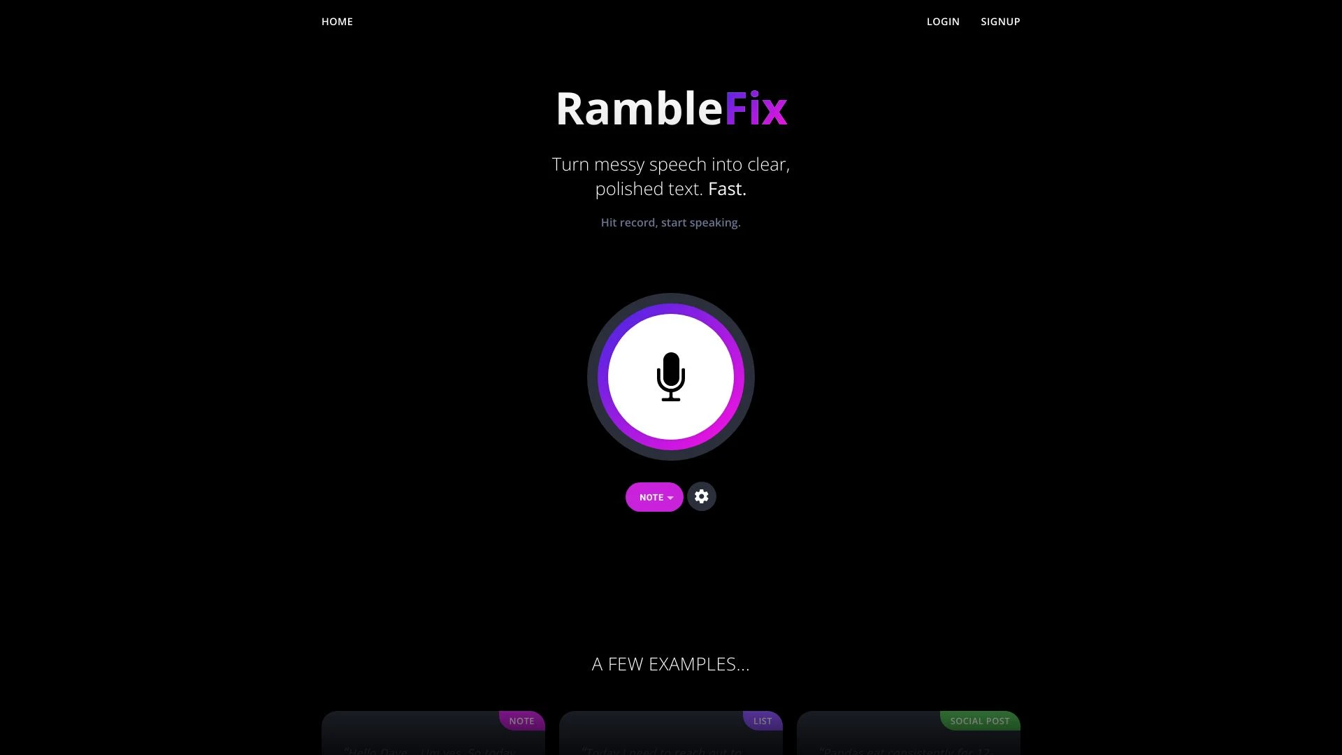 RambleFix website preview